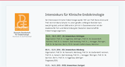 Desktop Screenshot of intensivkurs-endokrinologie.de